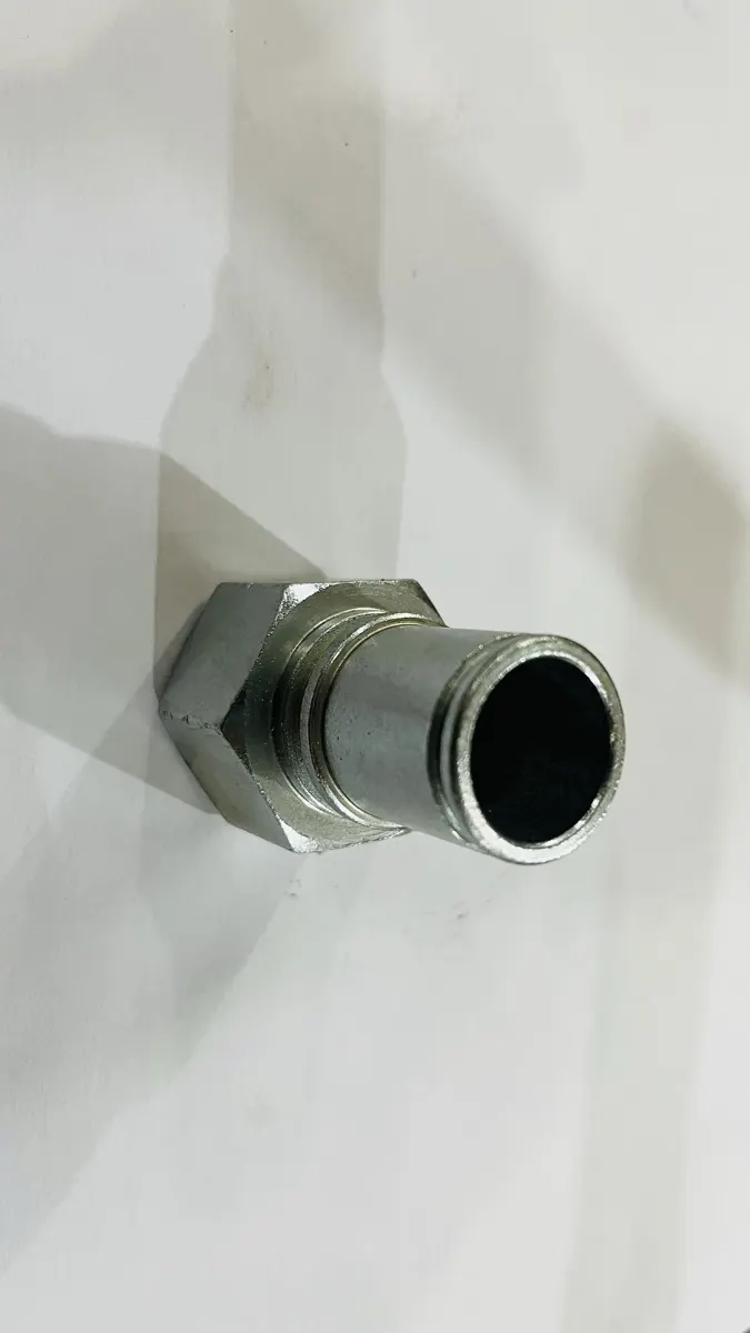 Hex adapter — Turned, bored & threaded, zinc-plated